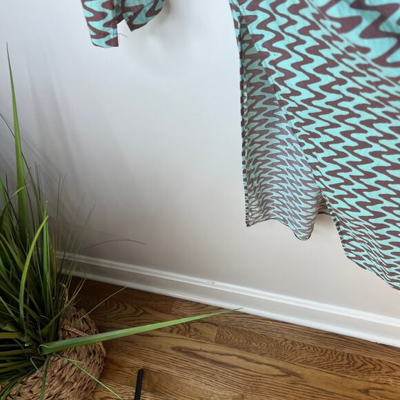 Zara Lissie Shirt Printed‎ Tunic Long Sleeve Blouse Boho Bloggers Favorite Small - Picture 8 of 9